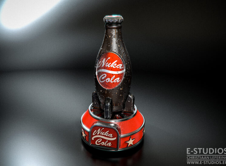 Fallout 4 - Nuka Cola Bottle + Base
